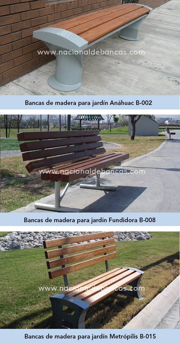 Bancas de madera para jardín4